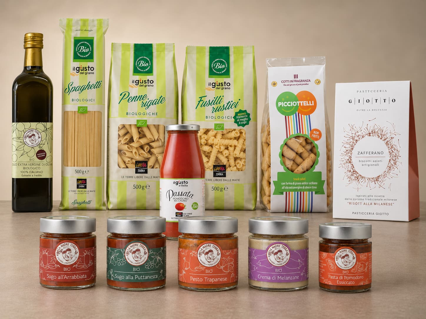 La Dispensa — one of each of the twelve product references
