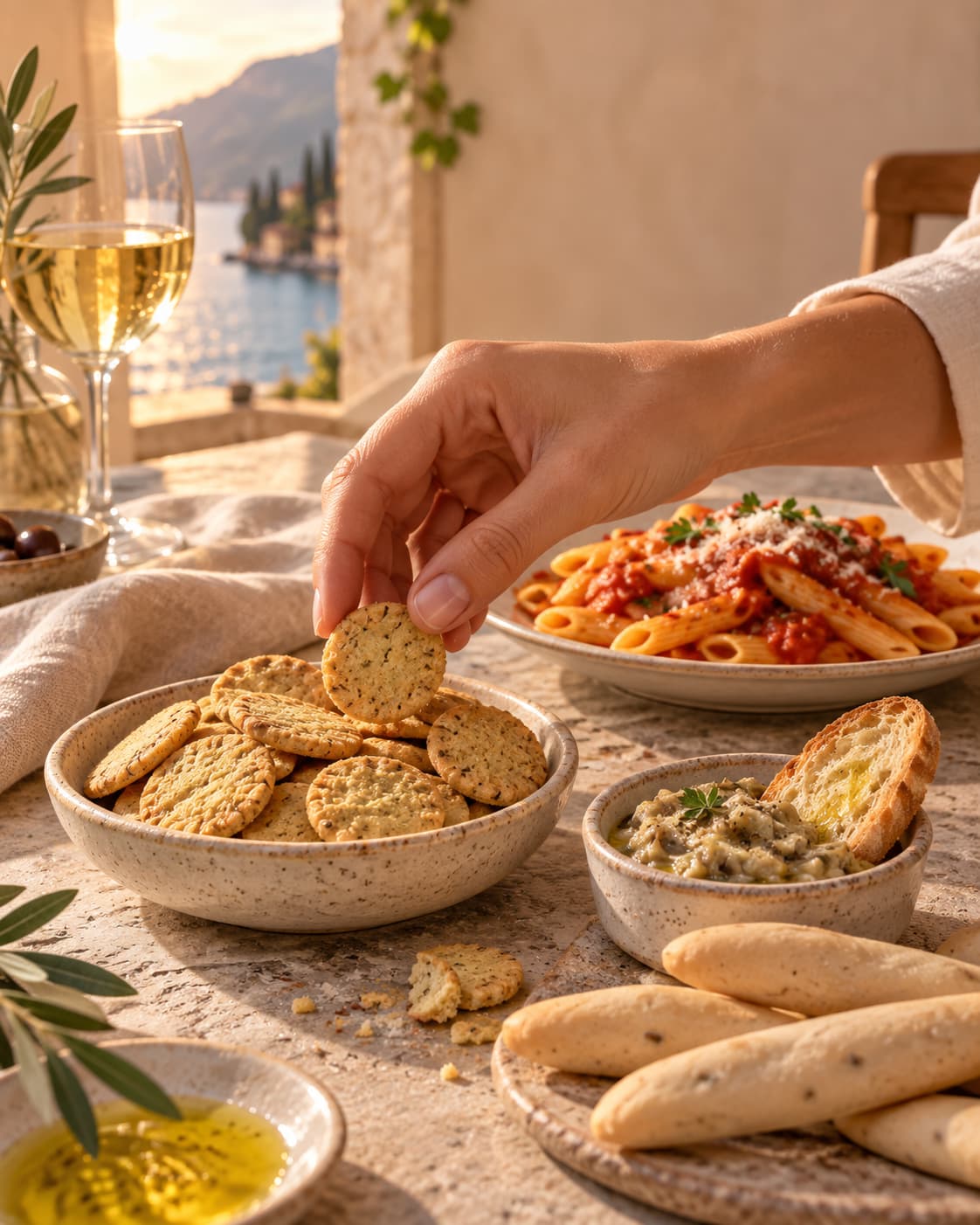 Prima Tavola — table de dégustation de pâtes et tartines