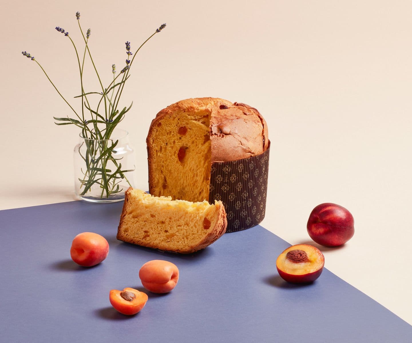 Panettone à la pêche