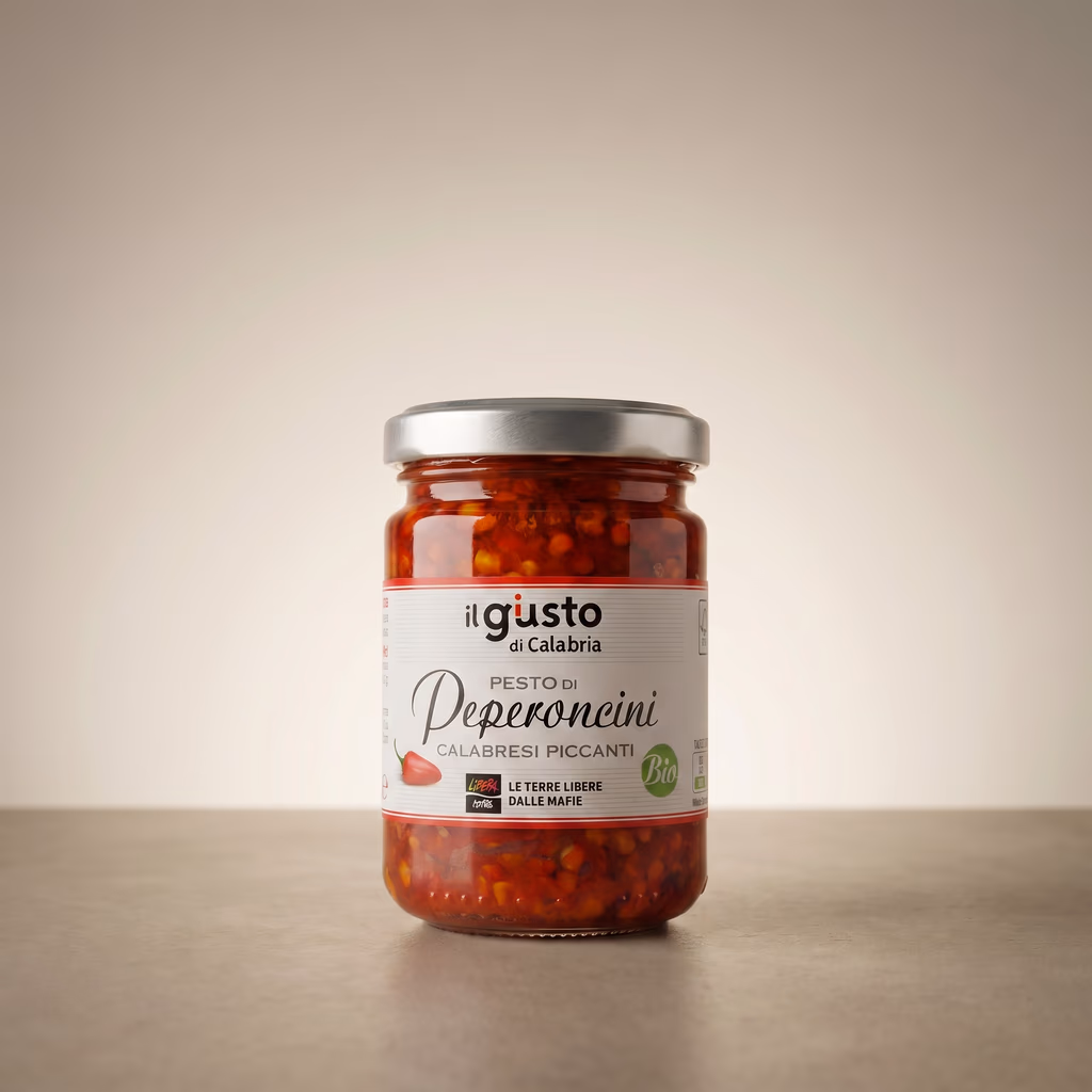 Organic Calabrian Chilli Pesto — Libera Terra (1/3)