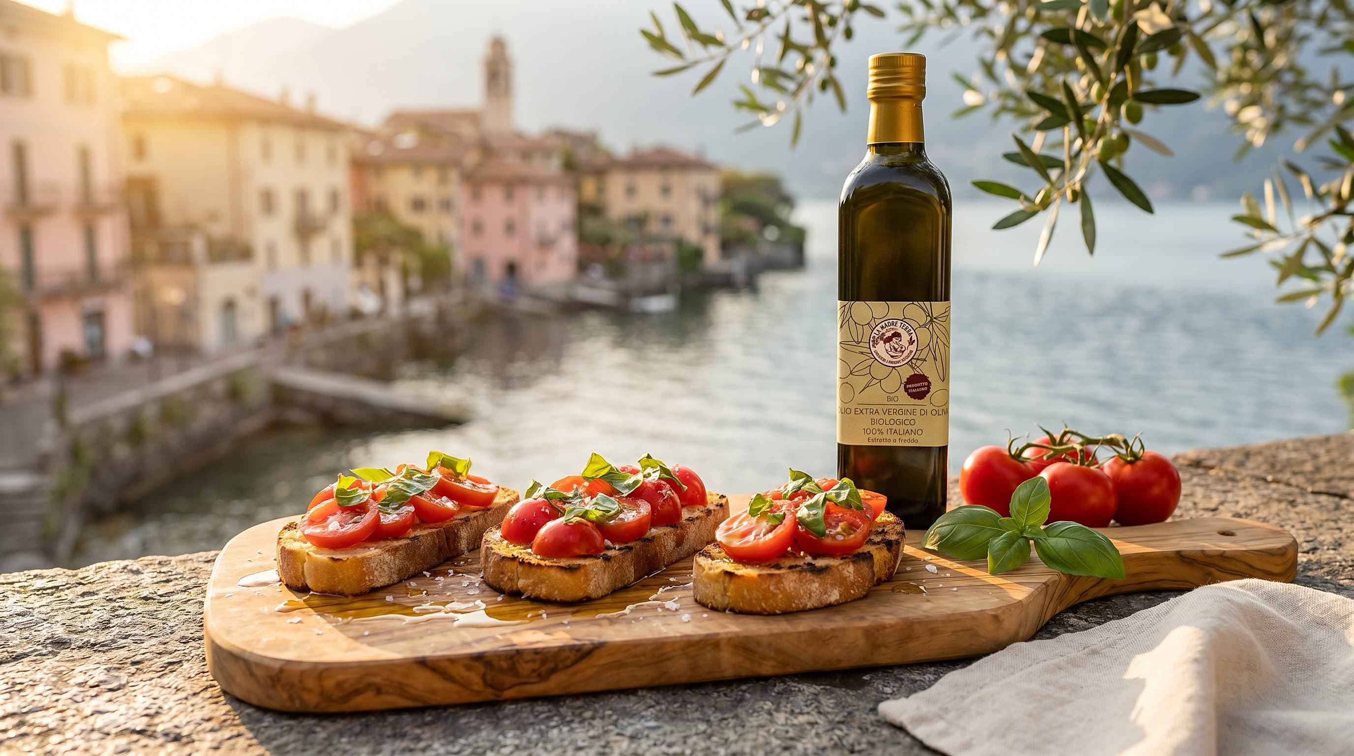 Bruschetta al pomodoro mit nativem Olivenöl extra Madre Terra