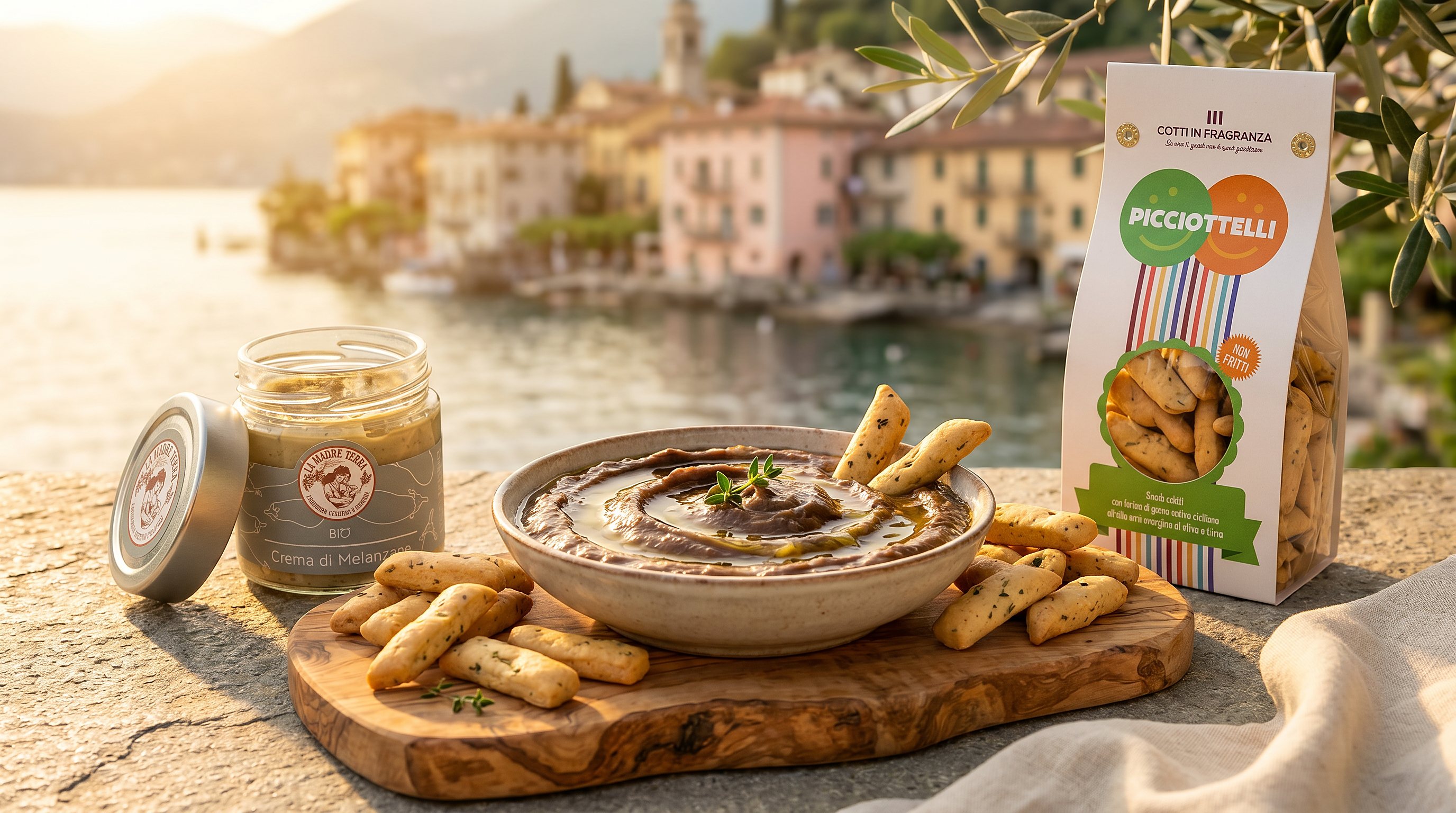 Picciottelli & crema di melanzane — l'apéritif sicilien en cinq minutes